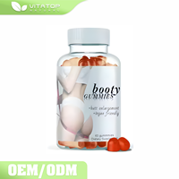 Gummies OEM naturelles pour l'agrandissement des fesses/hanches, Gummies BBL, Complément végétalien amplificateur de fesses, Gummies au fenugrec