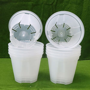 Epipresnum-maceta redonda de plástico grueso para jardín, Rosa 4,7, 5,9, 7 pulgadas, transparente, nueva - Product Image 3