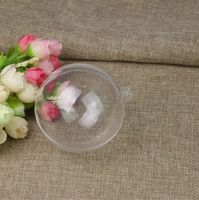 Boules de Noël en plastique transparentes personnalisées, modernes, multi-formes, de 6 à 20 cm, de haute qualité, décorations graphiques perlées DIY