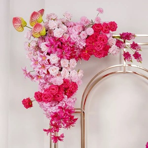 Oferta Especial: Camino de Flores Fucsia para Piso y Set de Bolas de Flores para Boda, Kit Floral Artificial para Decoración de Eventos al Aire Libre - Product Image 4