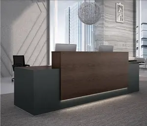 Современный дизайн офисная мебель меламин банк стойка регистрации