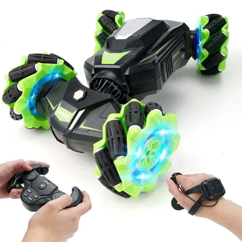 1 16 Kinderradiobesturing Rc Auto 360 Spins 4wd Universele Wiel Stunt Afstandsbediening Auto Met Spray Speelgoed