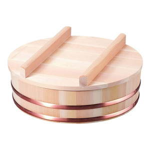 Japonais bambou bois sushi oke riz bol à mélanger barils grand sushi outils <span class=keywords><strong>hangiri</strong></span> avec couvercle - Product Image 2