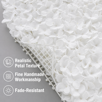 Panneau de fleurs d'hortensia artificielles denses en gros pour la décoration murale de mariages, maisons, fêtes, centres commerciaux et arrière-plans de vitrines, ornement floral