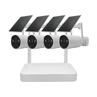 3MP CCTV Security HD Kit de cámara para exteriores Detección de movimiento a prueba de agua Sistema de cámara de 4 canales/