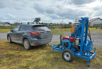 Foreuse rotative hydraulique diesel pour puits d'eau et forage minier, haute efficacité, facile à utiliser, profondeur max. 100 m, diamètre 300-500 mm