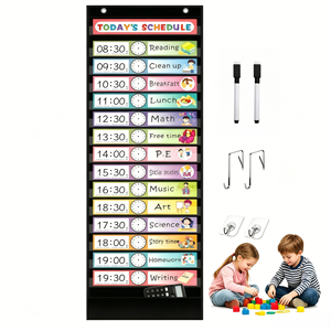 Organizador de Bolsillos con 16 Compartimentos y Tarjetas Reutilizables, Organizador de Bolsillos para la Clase Diaria, para el Aula, la Oficina, el Hogar, la Escuela y las Actividades - Product Image 1