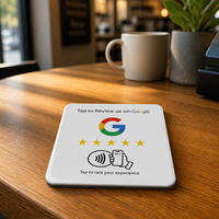 Système de commande intelligent de bureau avec étiquette RFID NTAG213 13.56MHz, autocollant de table, carte de menu Google Review, carte de menu en époxy pour restaurants