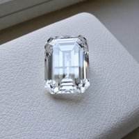 Diamante Cultivado en Laboratorio de Alta Claridad, Corte Esmeralda, 3CT, Color D, VS/VVS, Blanco, para Joyería, Certificado IGI