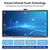Tablet Konferensi Cerdas Layar Sentuh Kapasitif Inframerah 75 Inci 4K Interaktif Intel Core I3/i5/i7 Sistem Operasi Android/Windows