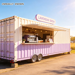 ร้านอาหารคอนเทนเนอร์ขนส่งพร้อมเคาน์เตอร์บริการอาหารเคลื่อนที่แบบปรับแต่งได้และครัวทันสมัย - Product Image 3