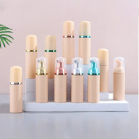Kit d'emballage en boîte pour shampoing cils beige, mousse nettoyante post-soin sourcils, pour extensions de cils naturelles