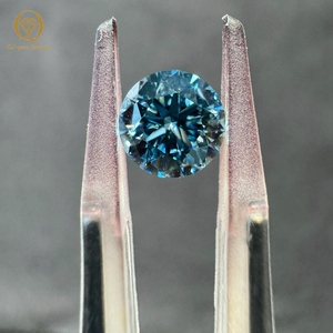Diamantes de Color Azul al por Mayor, Corte Redondo, Claridad VVS VS, HPHT CVD, Diamantes Cultivados en Laboratorio de Color Azul Intenso Vívido - Product Image 3
