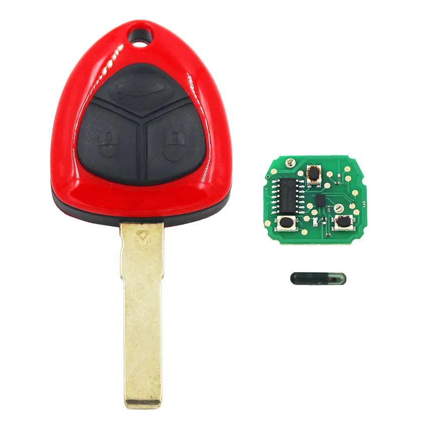 3 Button Remote Smart Car Key 433MHZ Complete Key for Ferrari 458 Italia California 599 GTB Fiorano FF ID48 Chip Uncut Blade