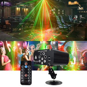 Ysh RGBW <span class=keywords><strong>Laser</strong></span> Ánh Sáng sân khấu dẫn đèn 8 lỗ Disco chùm chiếu cho KTV bên 128 Mô hình màu xanh lá cây/Màu xanh/ấm trắng cho giọng nói - Product Image 5