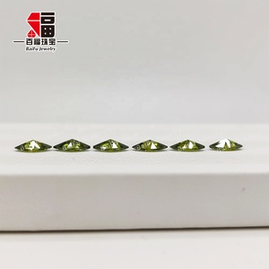 <span class=keywords><strong>Pierres</strong></span> de zircone cubique en vrac de type marquise Baifu Olive pour la fabrication de bijoux - Product Image 3
