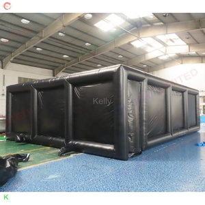 9*7m bâche commerciale en PVC labyrinthe <span class=keywords><strong>gonflable</strong></span> noir imperméable maison hantée couverture de jeu mettant en vedette château <span class=keywords><strong>gonflable</strong></span> intrigant - Product Image 4