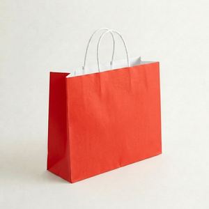 Bolsa de Papel Kraft Resistente para Entrega de Alimentos 2026 con Asa Plana, Bolsa de Papel Impresa Personalizada para Uso en Panaderías y Restaurantes - Product Image 4