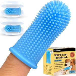 Escova de dentes para animais de estimação, produtos com design ergonômico, fácil limpeza dos dentes, para filhotes, cães e gatos, ideal para cuidados com os dentes - Product Image 1