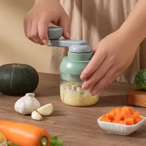 Manual Hand Cranked Garlic <b>Press</b> Multi-functional Garlic Pounder Masher Food Processor Vegetables Chopper Sustainable Easy Clean - Product Image 4