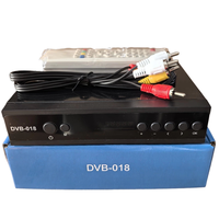 Set Top Box Decoder TV HD Allplay DVB-S2-619 dengan Penerima Digital AC3 1080P, Remote, dan Kabel AV