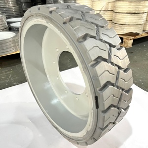 Nouvelle roue de chariot de maintenance pour nacelle élévatrice à ciseaux TOPOWER, pneu plein industriel intérieur de bonne qualité, sans marquage, 16x5 (406x125), robuste - Product Image 5