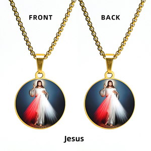 Pendentif Jésus en gros, collier pendentif style religieux Jésus-Christ Divine Miséricorde - Product Image 4