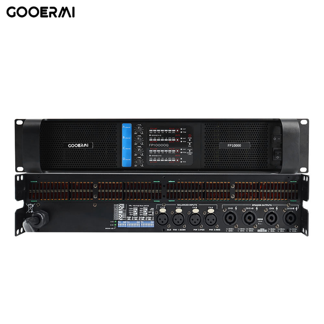 Gooermi FP10000 4-Channel Professional Power Amplifier 2000W Class D AMP with Copper Heat Dissipation Design