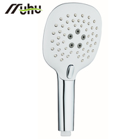 Pomme de douche filtrante à 3 fonctions, commande par bouton, réglage, poignée en plastique ABS chromé, pomme de douche ionique à eau de pluie pour eau dure
