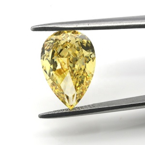 Gema de corte de hielo triturado, diamante sintético de Circonia cúbica, amarilla, fina calidad, EE. UU. - Product Image 4