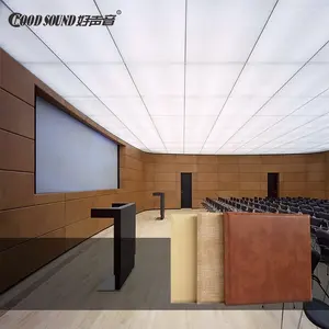 GoodSound Soundproof High Density Sound Absorption Fabric Wrapped Fiberglass Polyester Acoustic Panel For Studios Offices