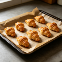 Papier alimentaire écologique, imperméable, résistant à la chaleur et à la graisse, pour l'emballage de hamburgers, poulet frit et biscuits, vente en gros, faible MOQ