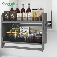 Kangyale Panier de levage électrique automatique pour la maison Ascenseur de rangement pour garde-manger Ascenseur pour armoire murale de cuisine
