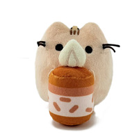 Porte-clés en peluche chat mignon, style dessin animé, thème dessert et gâteau, pour sac à dos, cadeau d'anniversaire unisexe, vente en gros transfrontalière