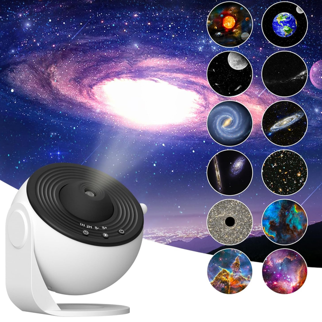13 in 1 Planetarium Star Projector, Starry Sky LED Night Light, Space Galaxy Projection Lamp with Timer