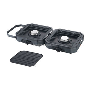 Cuisinière de <span class=keywords><strong>camping</strong></span> pliable tout-en-un la plus vendue, deux brûleurs au butane, facile à nettoyer - Product Image 5
