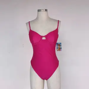 Fabrik-Direkt-Mode-Show sexy Bikini Damen einfarbige Bademode Strandbekleidung