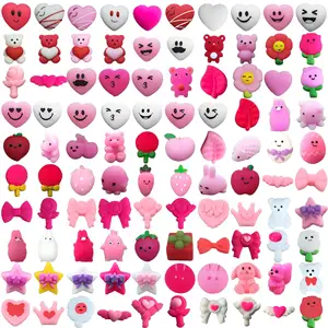 133 стильные популярные милые мини-игрушки-сжималки, цветные сжимаемые силиконовые сжимаемые игрушки-антистресс на заказ