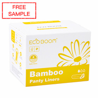 Higiene femenina OEM ODM, hecha en China con bambú, planta seca, a base de cloro, sensible al medio ambiente