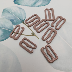 Bra Ring and Slider Metal <b>Hooks</b> Strap Nylon Coated Underwire Plastic Adjustable Shoulder Buckles Underwear Accessories Bra <b>Clips</b> - Product Image 1