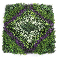 Simulación de pared verde tridimensional estilo pastoral, decoración de puerta de fachada, pared de fondo interior de plástico de alta calidad