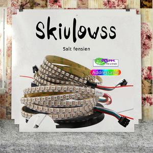 4Mm Hẹp Sk6812 LED Ma Thuật Dải Màu 5M Dài 60-144 Đèn Led/M Cá nhân Địa Chỉ SMD 3535 <span class=keywords><strong>RGB</strong></span> Ánh Sáng Thông Minh Dải Đèn - Product Image 2