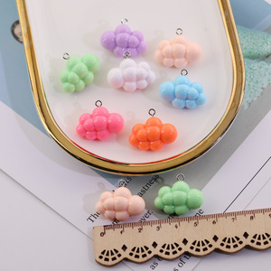 Abalorios acrílicos 3D con forma de nube para la fabricación de joyas, color aleatorio, primavera 2024, origen Yiwu - Product Image 4