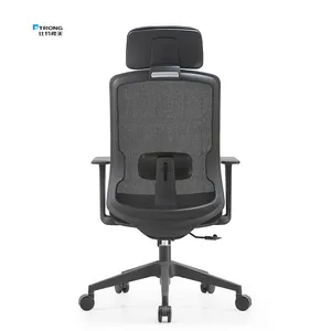 Sedia da ufficio nera Full Mesh con supporto ergonomico nuovo Design