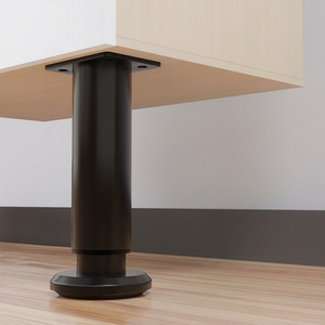 Pieds de meuble télescopiques réglables en acier inoxydable industriel, pieds de table à hauteur réglable et à forte capacité de charge pour salle de bain - Product Image 1