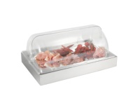YD FDW Edelstahl NSF-Zertifizierte Party- und Restaurant-Buffet-Ausrüstung Speisenwärmer-Vitrine mit Rolltop-Abdeckung