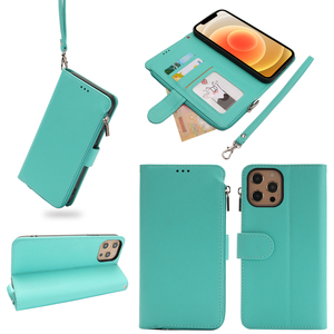 <span class=keywords><strong>Pochette</strong></span> de luxe pour téléphone portable, sacs à fermeture éclair, étui portefeuille pour <span class=keywords><strong>iPhone</strong></span> 15 14 <span class=keywords><strong>13</strong></span> 12 11 Pro Max <span class=keywords><strong>Mini</strong></span> 7 8 X XS XR Plus - Product Image 2