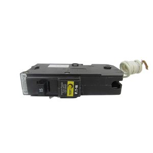 Interruptor de arco eléctrico Eaton serie BR de 1 polo, 15 amperios, tipo enchufable - Product Image 1