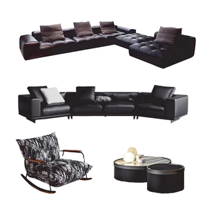 Divano Modulare Italiano Premium, Lussuoso Divano <span class=keywords><strong>Letto</strong></span> Sezionale in Vera Pelle Pixel per Ville Moderne e Residenze di Lusso - Product Image 5