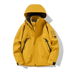 スリー・イン・ワン男性女性アサルトスーツ取り外し可能インナーライナージッパー通気性防風2ピースアウトドアセット - Product Image 3